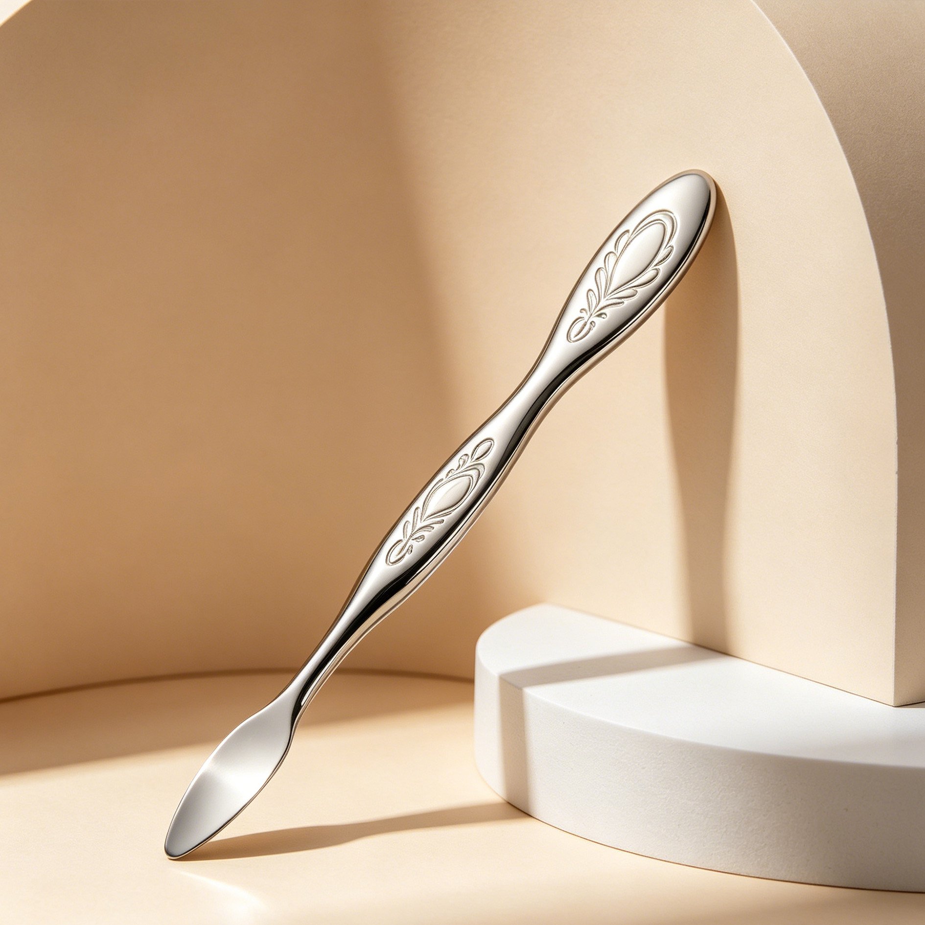 Manicure push stainless steel spatula