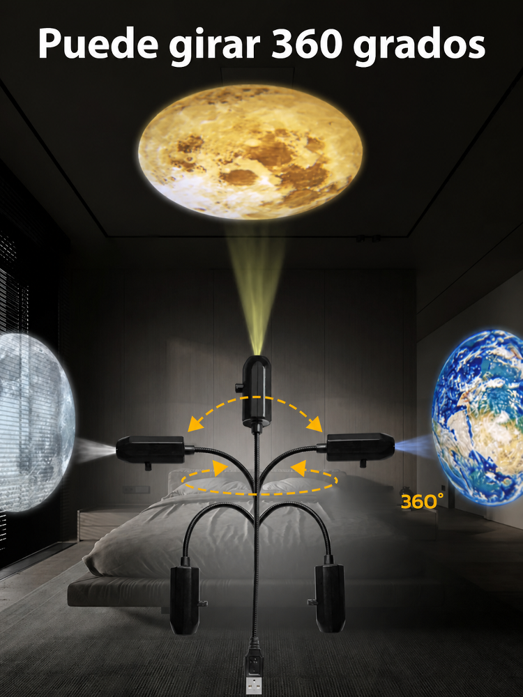 Comauo™ Proyector Océano y Galaxia: : Tu cuarto o auto en un acuario al instante.
