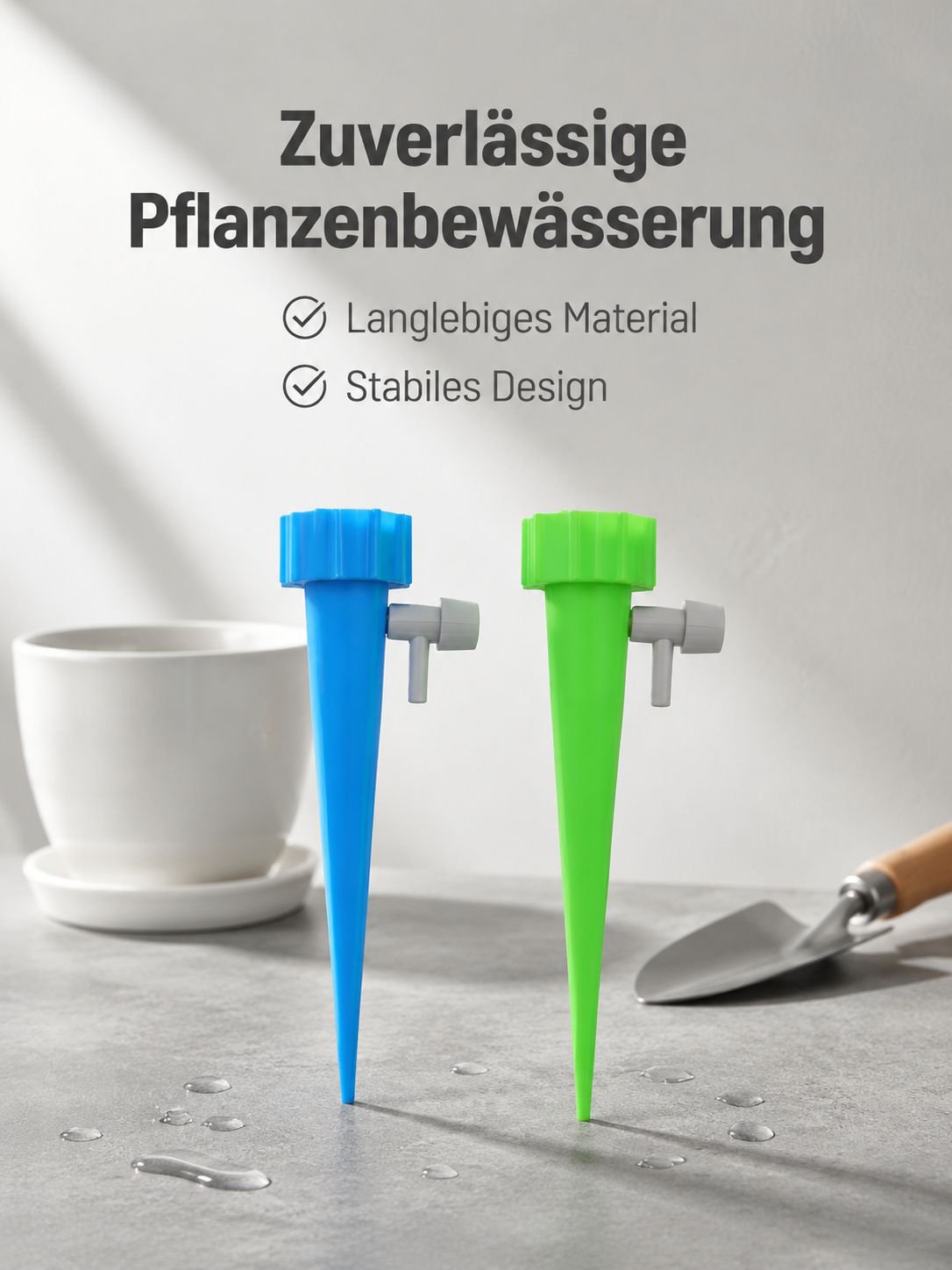 Automatischer Bewässerungsgerät für Pflanzen – Einstellbarer Tropfer und Tropfsystem