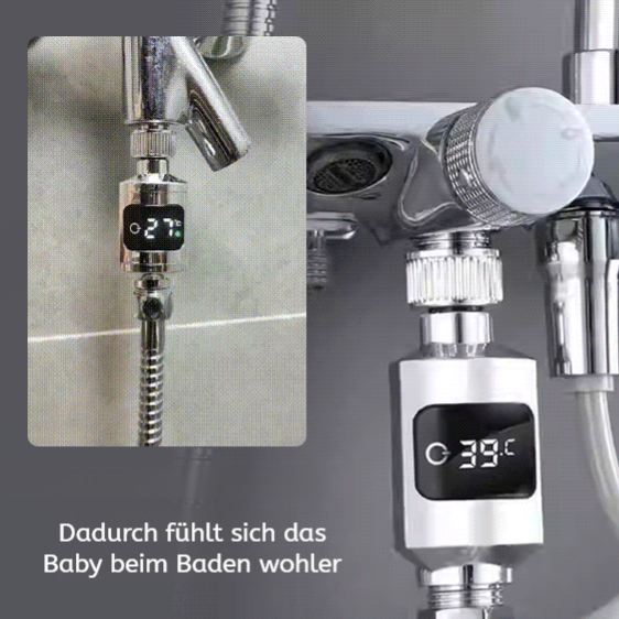 Duschkopf mit Temperaturanzeige