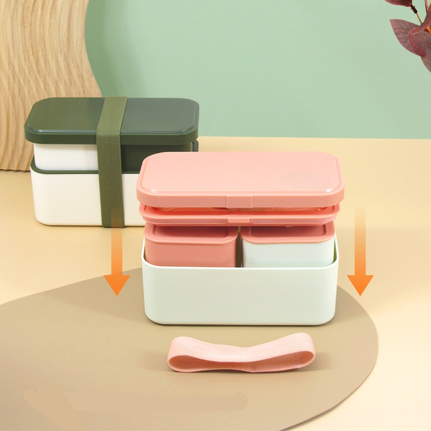 대나무 섬유로 만든 도시락