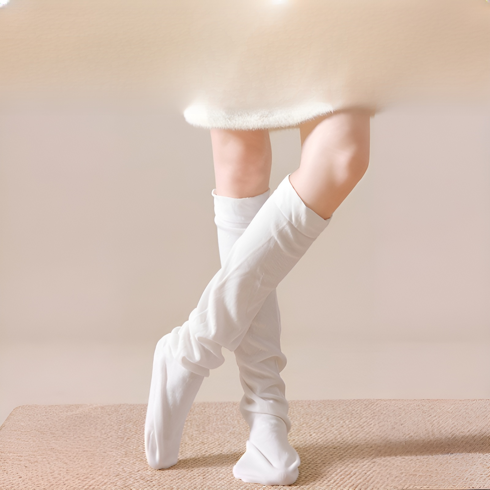 Extra dicke, wärmende, über-knie Schlafsocken