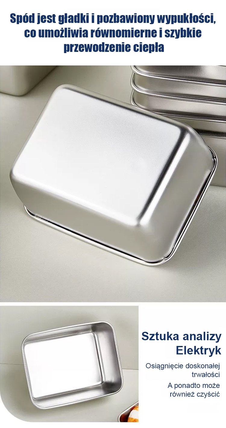 Praktyczny pojemnik ze stali nierdzewnej do podróży