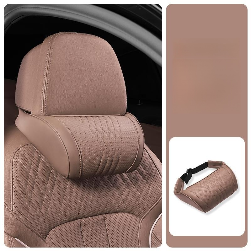 Car headrest and lumbar support set