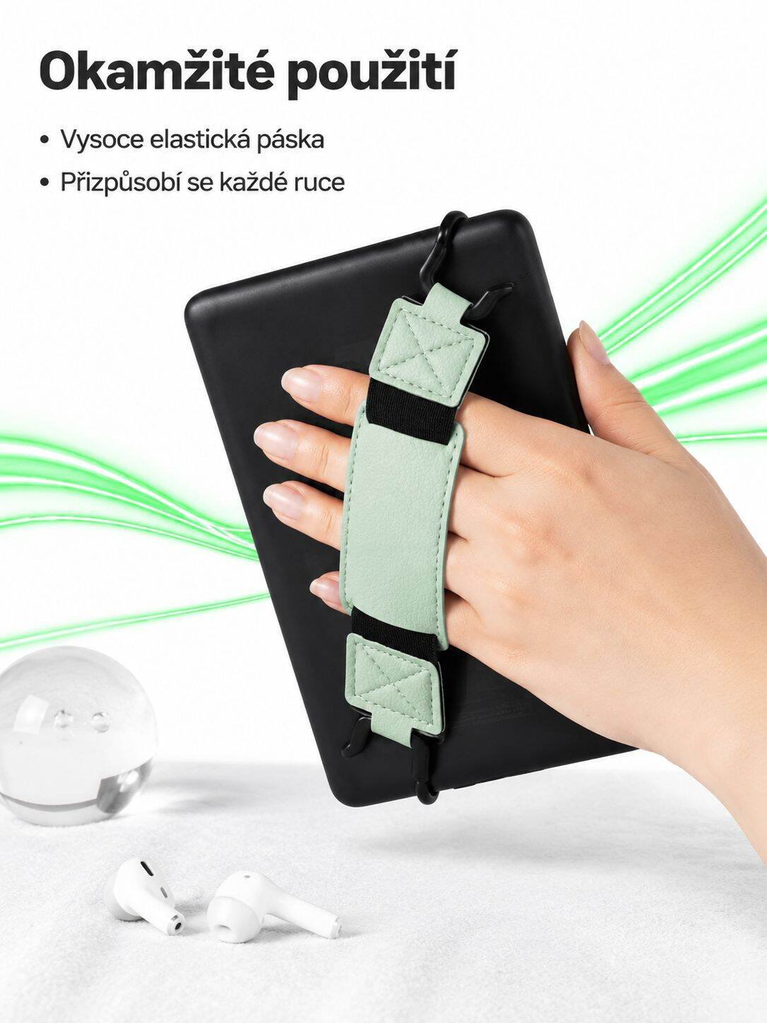 Multifunkční držák na tablet s popruhem a ochranou proti pádu