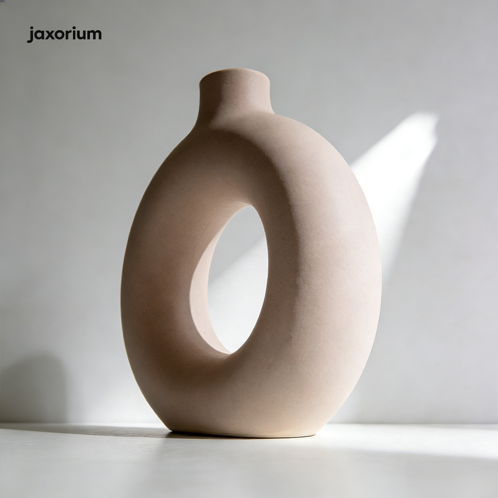 Modern tabletop vase for office and home decor