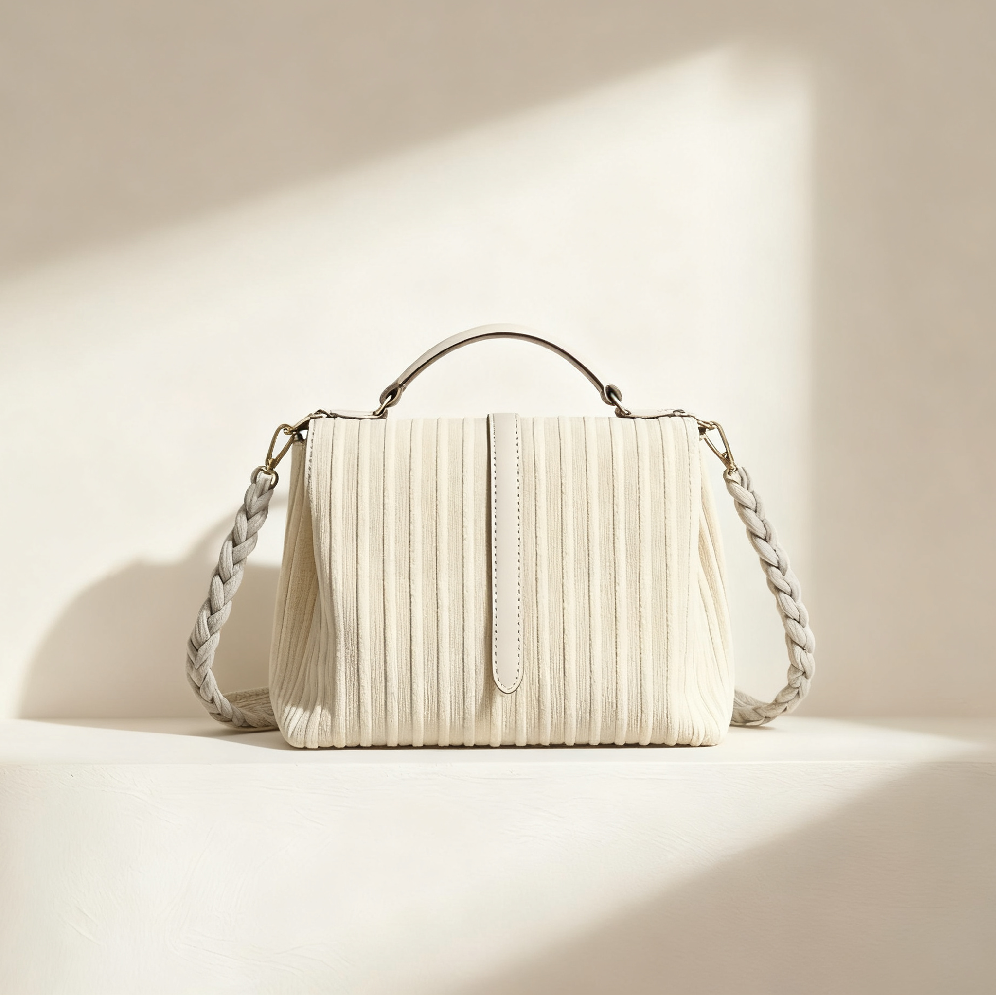 กระเป๋าสะพายข้างผ้ากำมะหยี่คลาสสิก