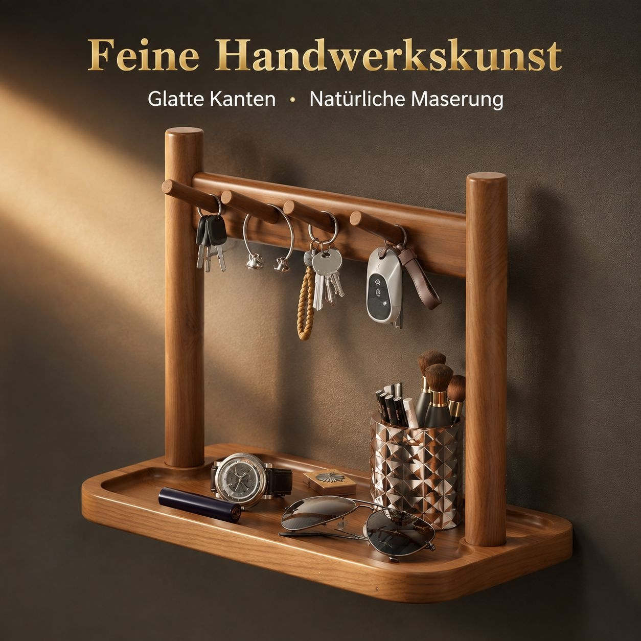 Schlüsselbrett aus Holz für den Eingangsbereich