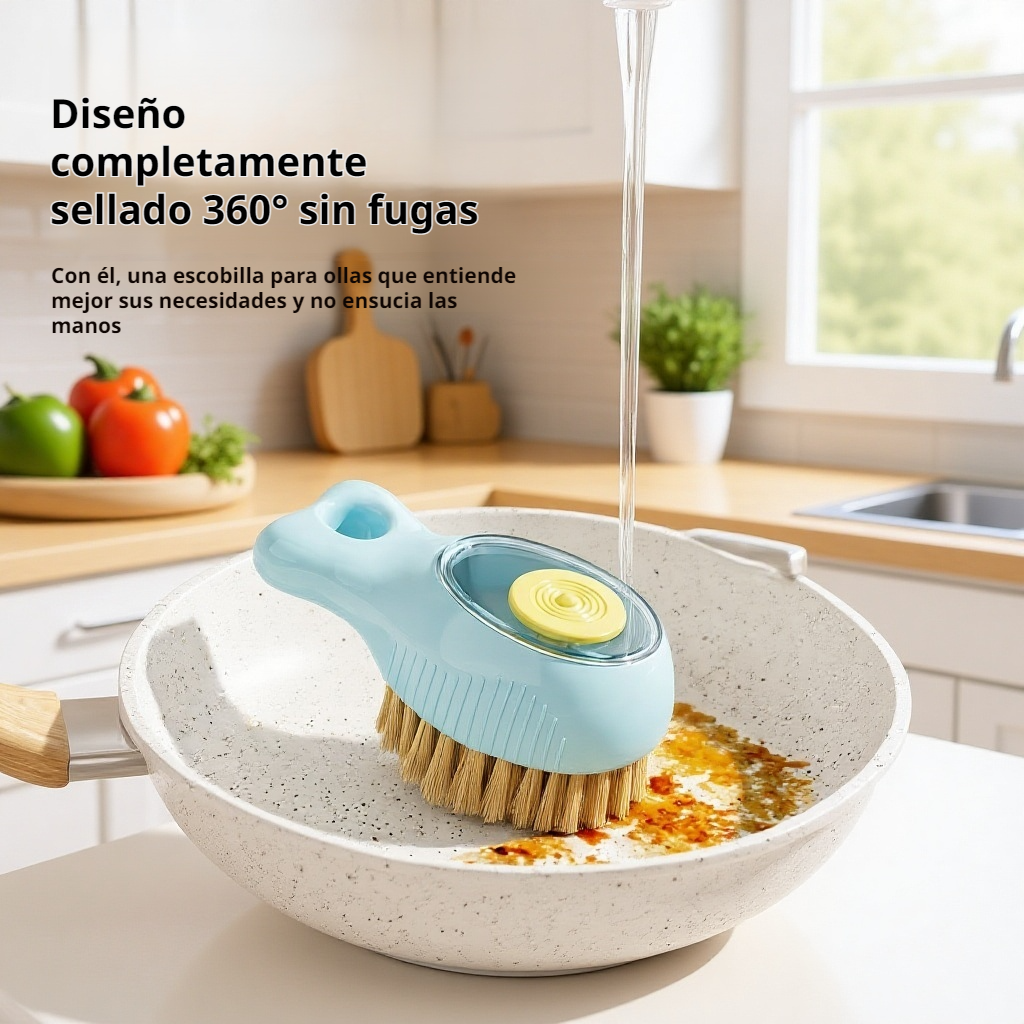 Accesorios de limpieza para fregadero con depósito de detergente