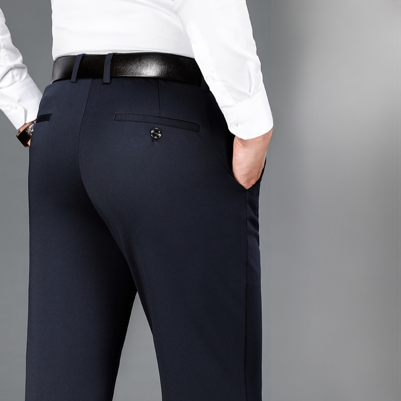 기모 도톰 일자 남바지 추동 와이드 빅사이즈 남성 캐주얼 팬츠 스판 입체 커팅 정장바지