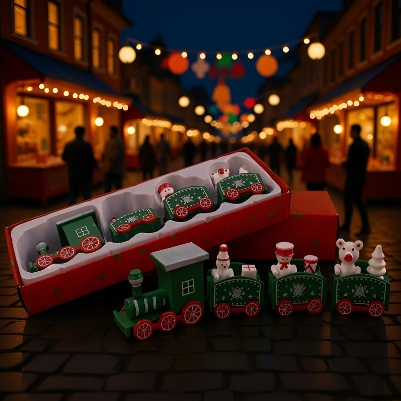 قطار عيد الميلاد كزينة للمكتب