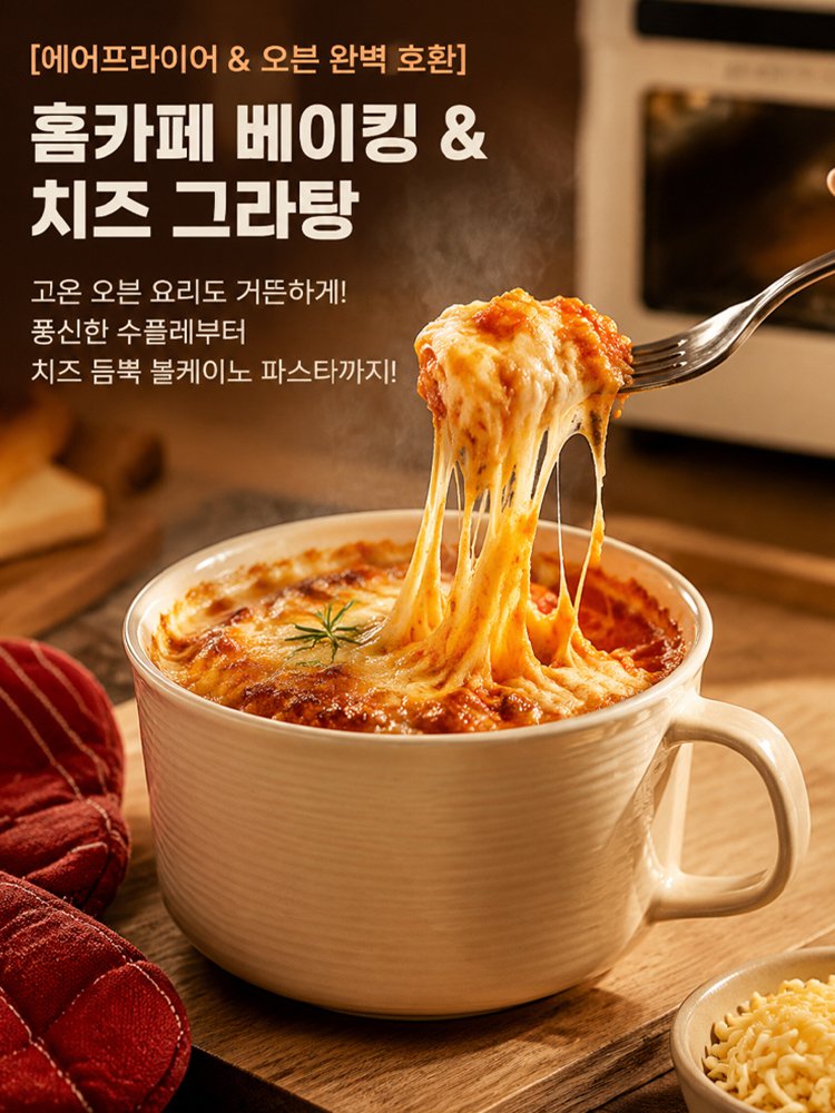 1200도 고온 소성 미세압력 도자기 찜컵 화이트
