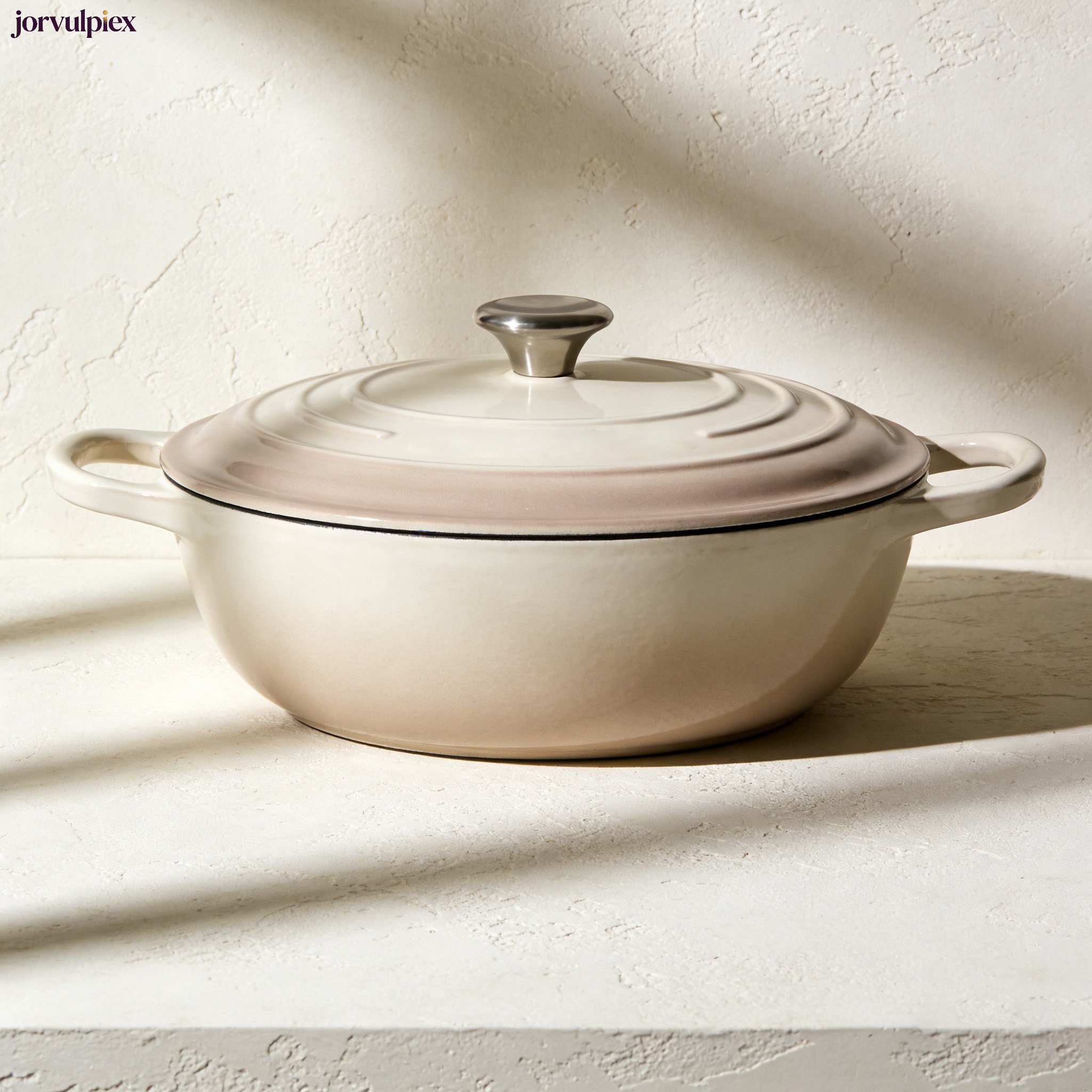 Oven-safe ceramic casserole cookware