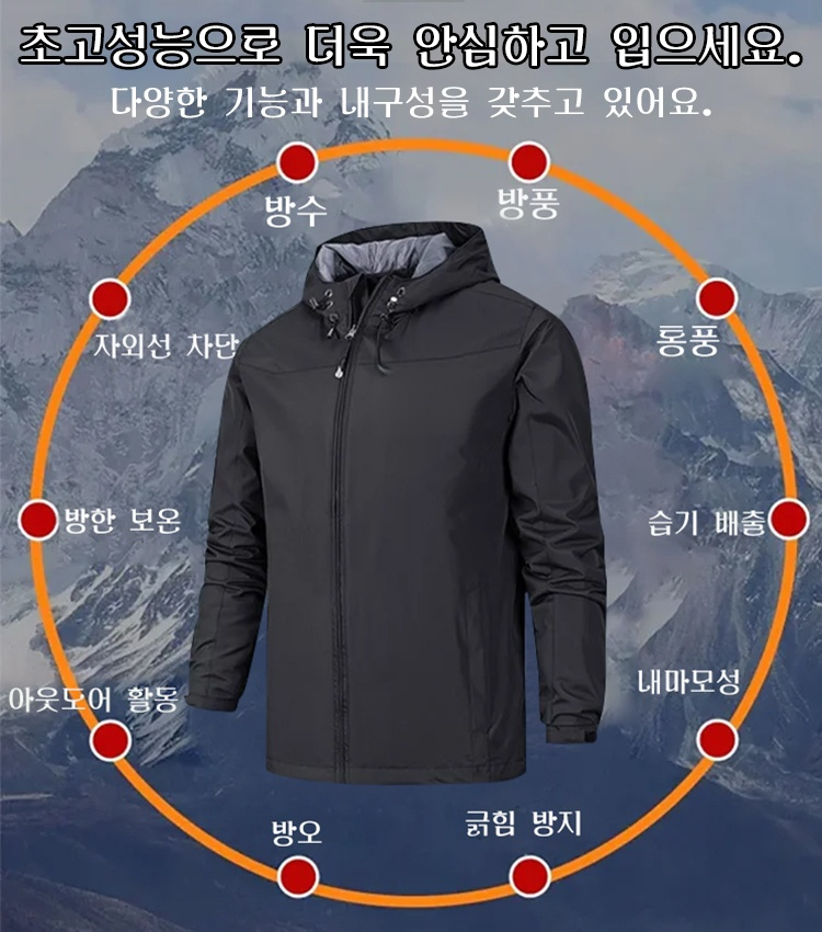 야상 방풍 방수 바람막이 자켓