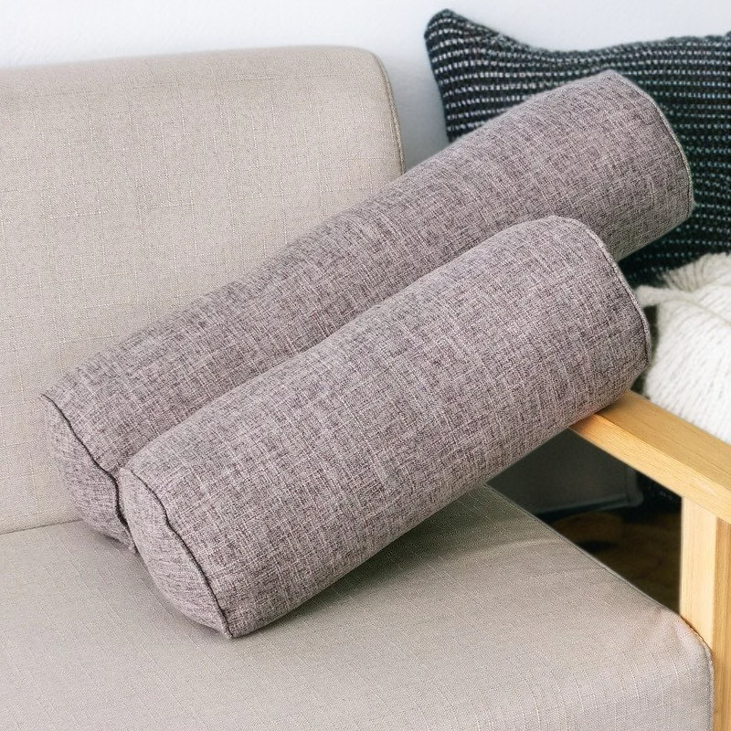 Coussin cylindrique épais multifonction en velours hollandais