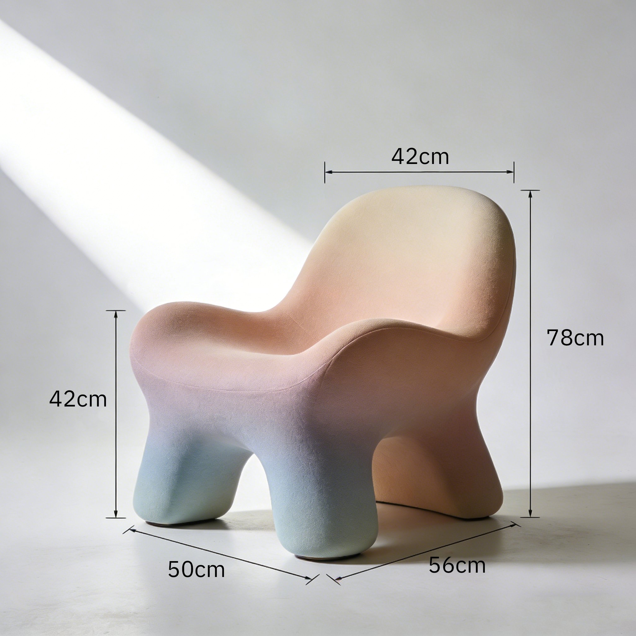 安全設計の子供椅子