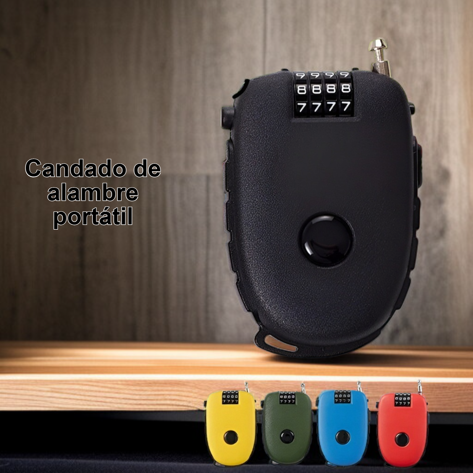 Candado de alambre portátil