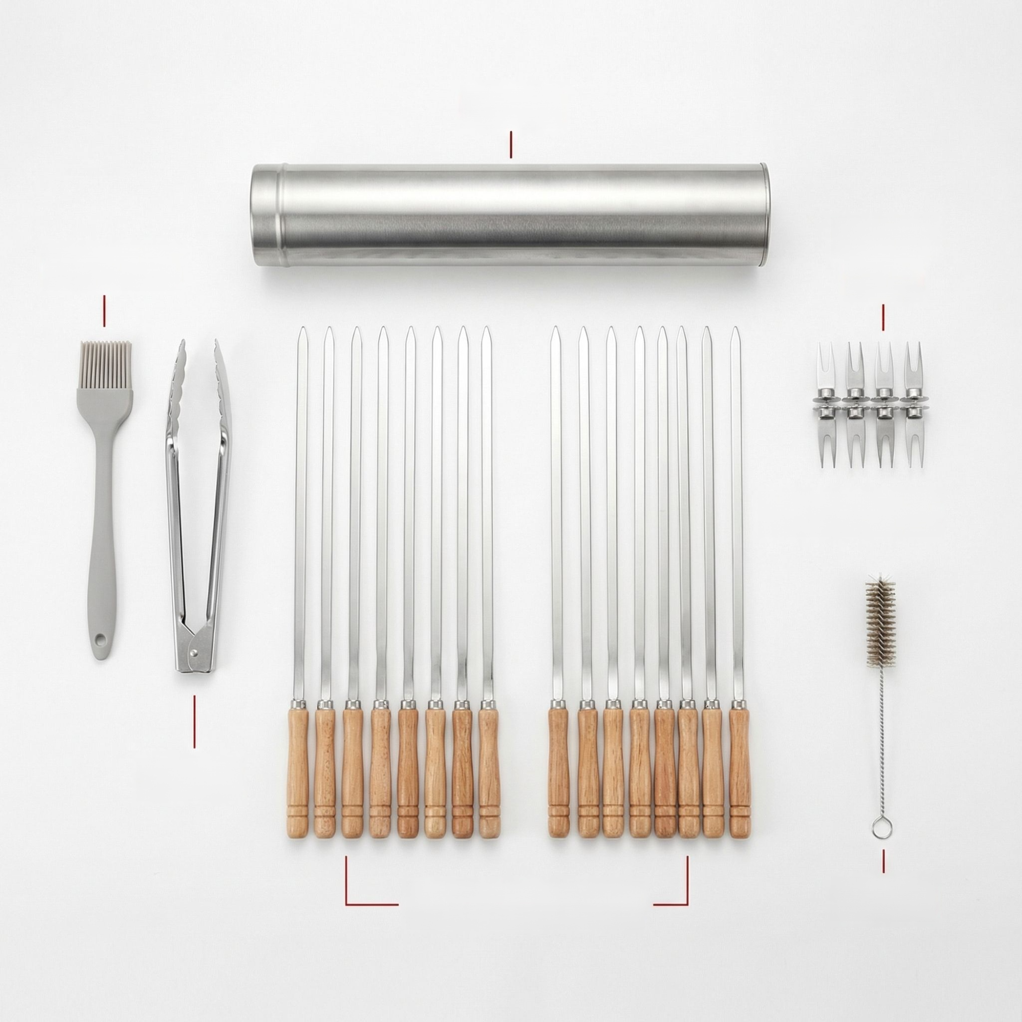 不銹鋼燒烤簽筒家用