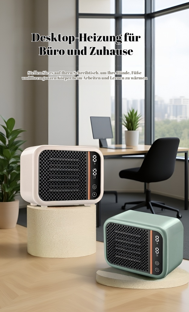 Energiesparender Tisch-Heizlüfter für das Büro