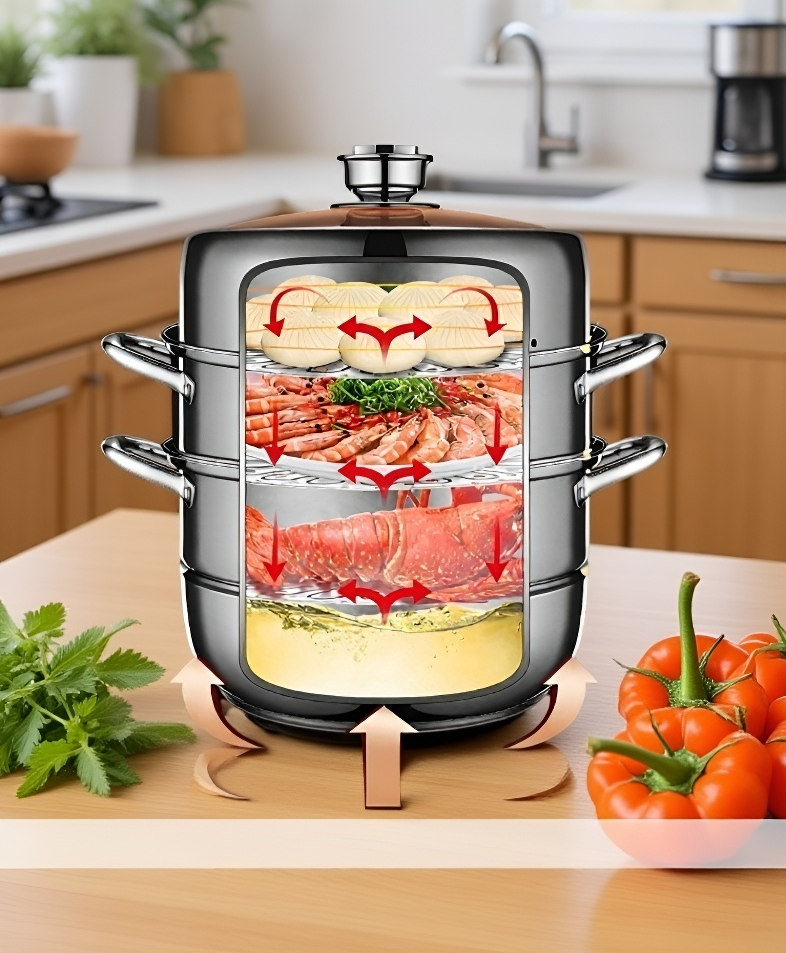 손쉽게 세척 가능한 찜기 구조