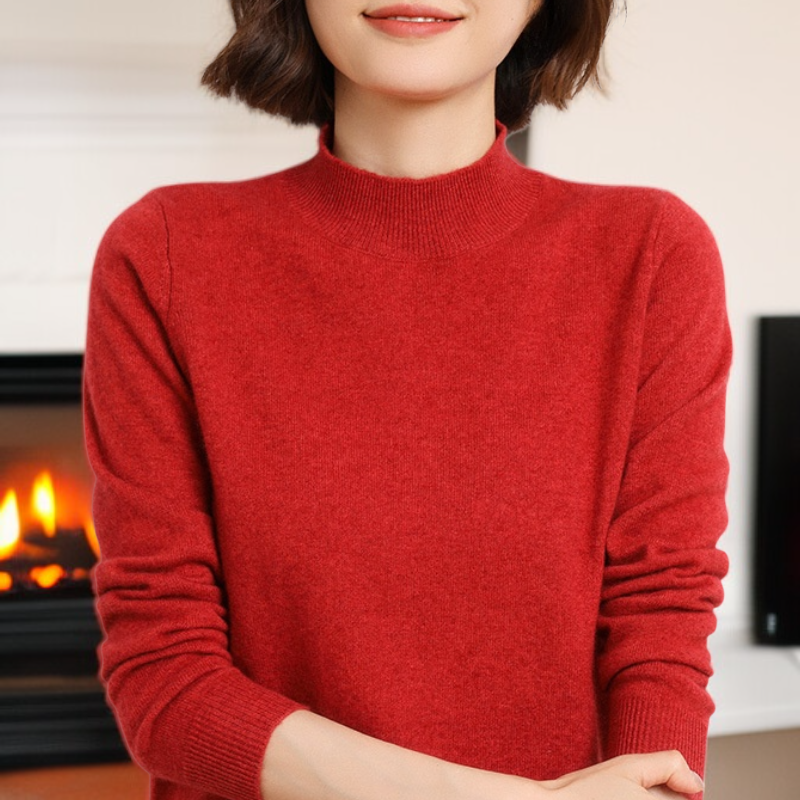 無地ベースのニットウェア