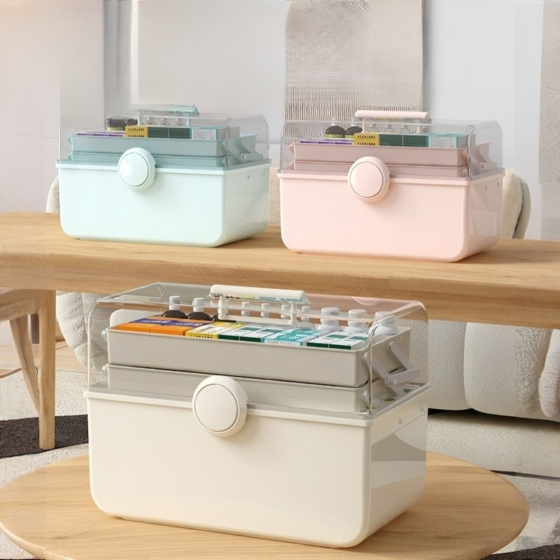 실용적이고 튼튼한 가정용 약통 디자인