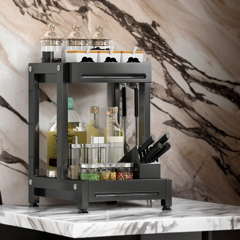 Modern kitchen storage solution for condiments