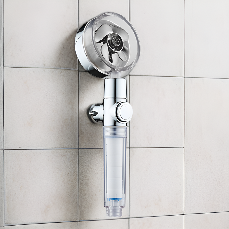 高圧節水シャワーヘッド、ホースと防水カバー付き