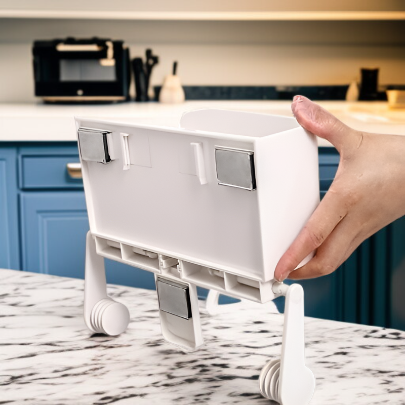 Wall-mounted Kitchen Refrigerator Organizer with Film