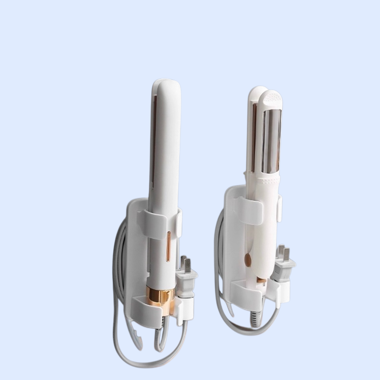 열에 강한 소재의 컬링 아이언 선반