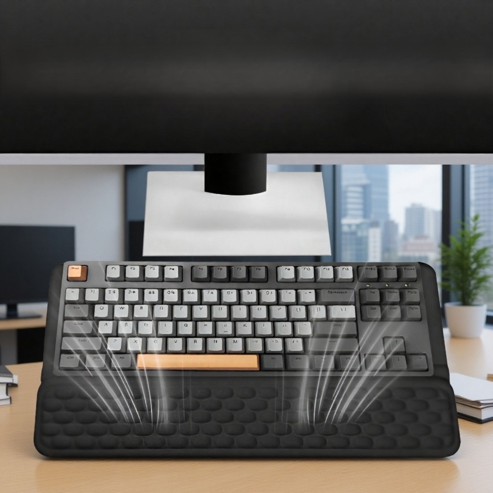 مسند معصم متكامل للوحة المفاتيح