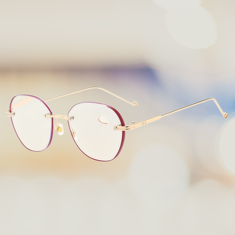 Damen Lesebrille mit Blumenmuster