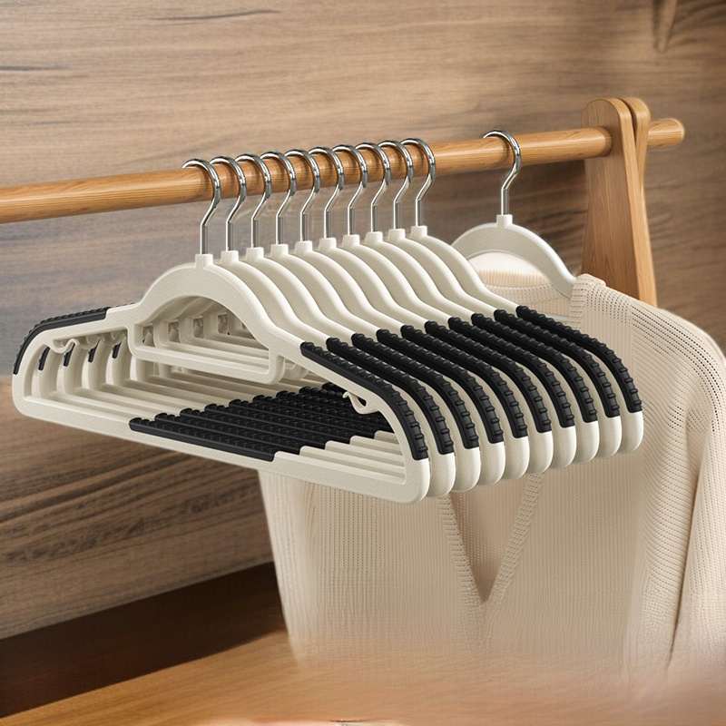 가정용 플라스틱 두꺼운 건조대 와이드 어깨 미끄럼 방지 옷걸이 헴라인 옷걸이 빨래 건조에 좋은 도우미