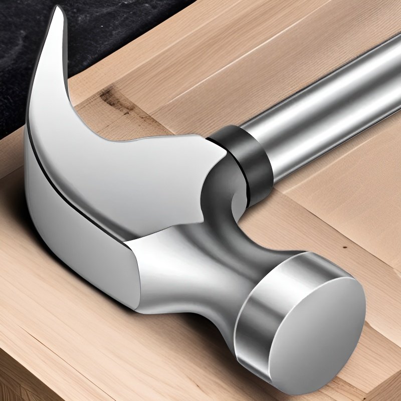 ゴムハンドル付き木工ハンマー