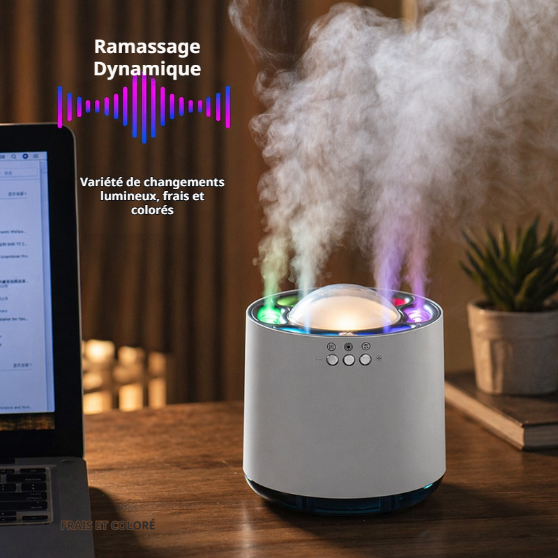 Humidificateur multifonction coloré et compact