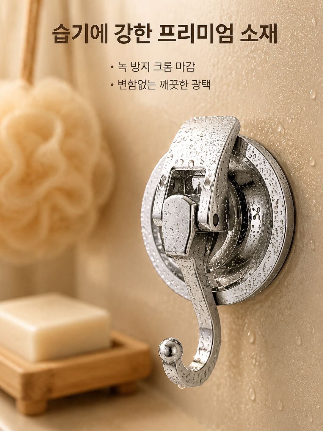 강력 무타공 진공 흡착 걸이