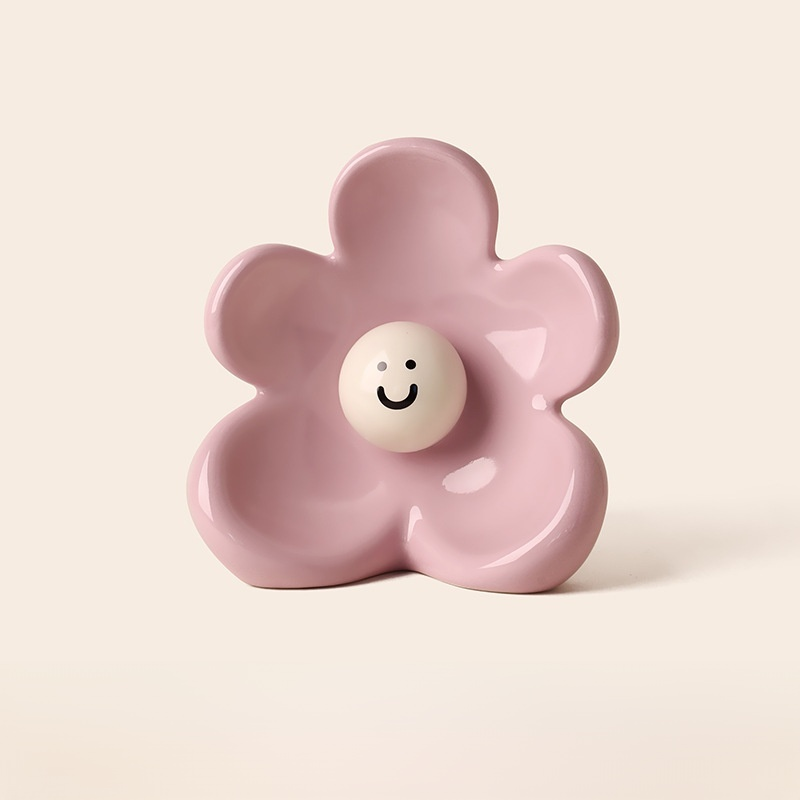 可愛微笑陶瓷花瓶