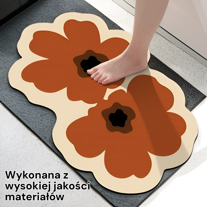 Domowa antypoślizgowa mata łazienkowa w stylu luksusowym prosta wycieraczka