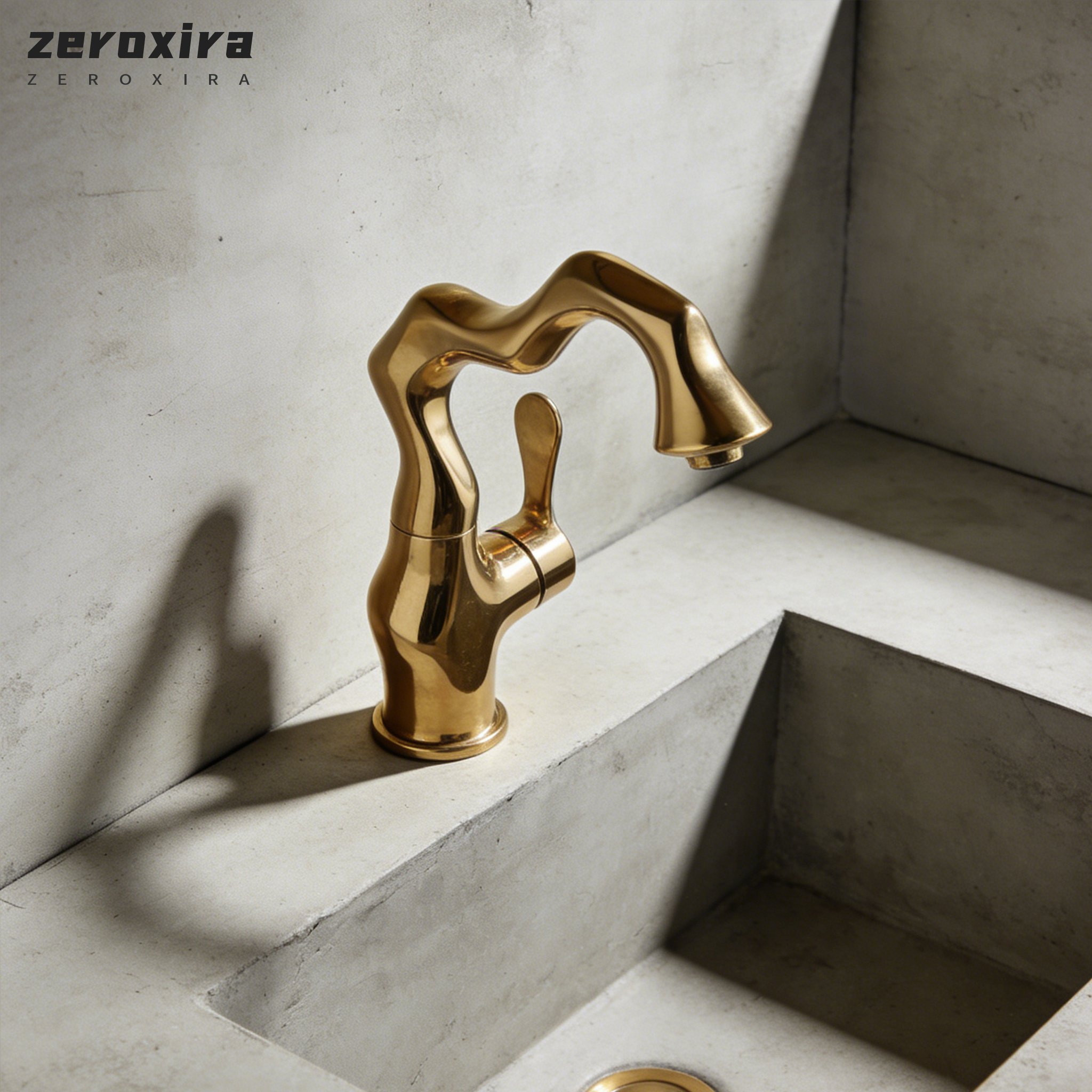 Wasserhahn aus Edelstahl