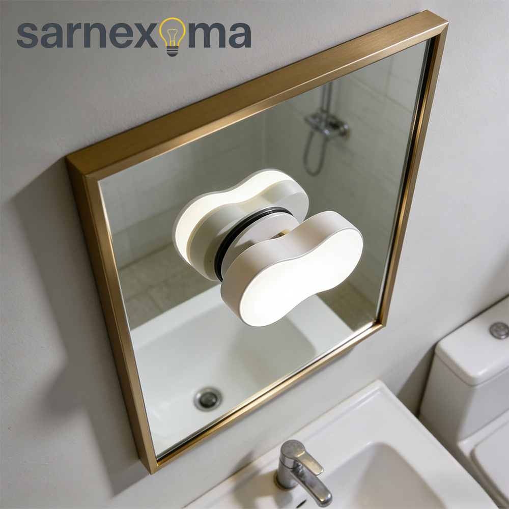 衛浴鏡前化妝燈安裝效果圖