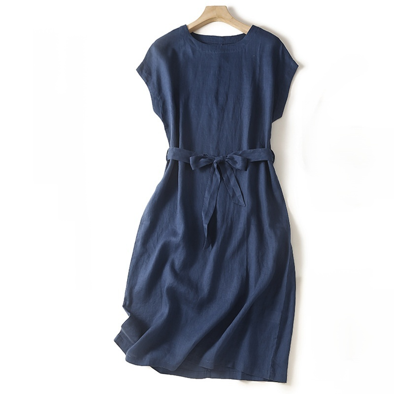Summer Style Retro Cotton Linen Dress