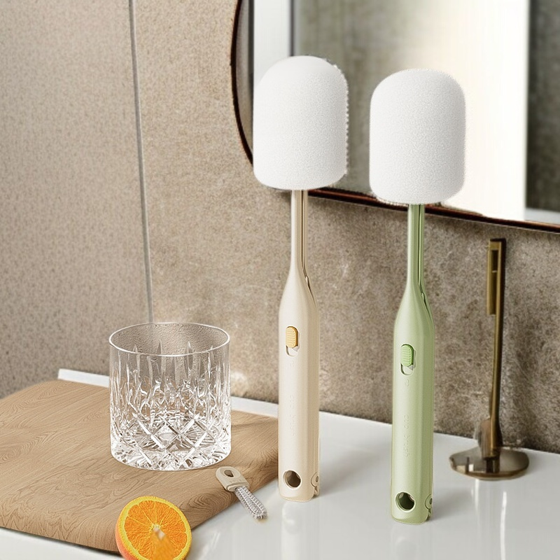 더블브러쉬 스펀지 텀블러 브러쉬 세트 전용 롱 손잡이 컵세척 브러쉬 사각 청소 브러쉬 젖병세척 전용공구