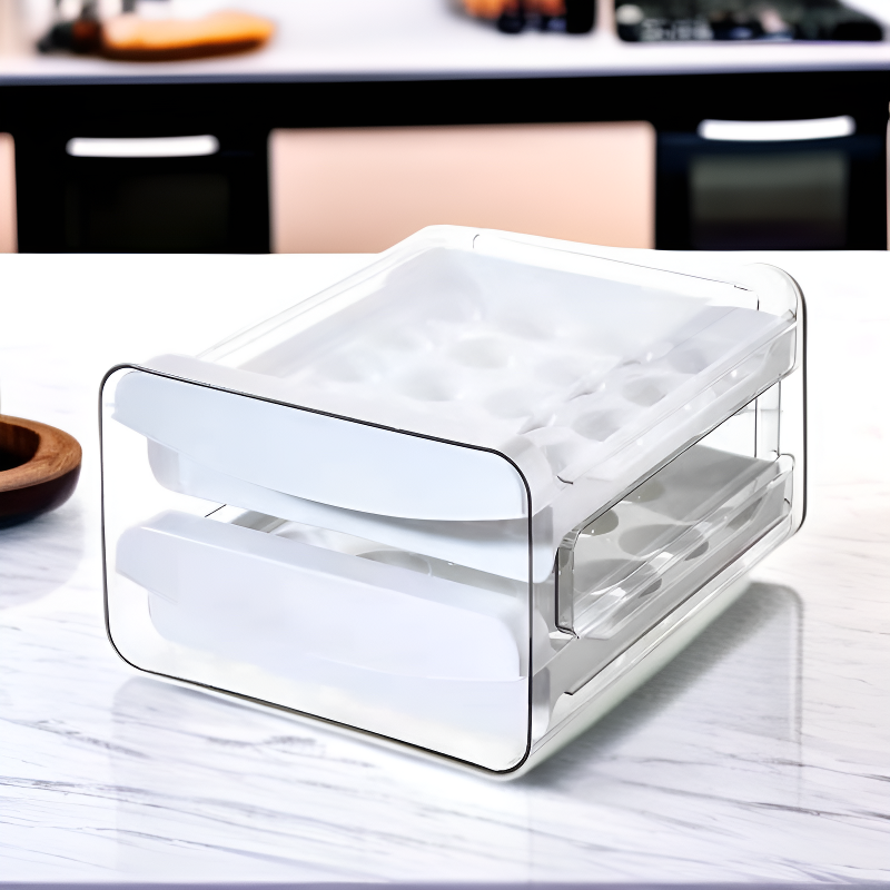 رف بيض قابل للتكديس