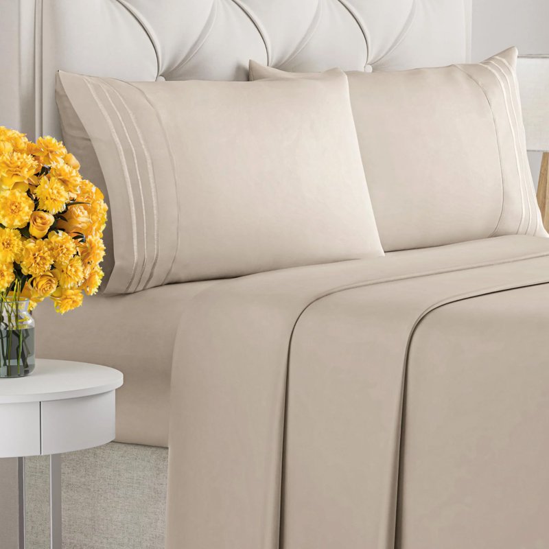 豪華刺繡床單床上用品