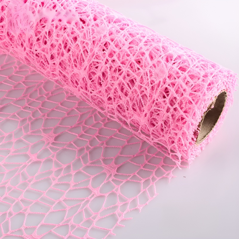 กระดาษตาข่ายโครงกระดูกลายแจ็คการ์ด สำหรับห่อดอกไม้และตกแต่งงานปาร์ตี้