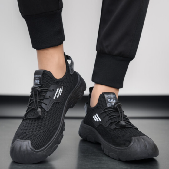 メンズの新しいスタイルの靴は、通気性のあるソフトソールのカジュアルシューズで、中高年の方は北京布の古い靴を履くことができます。