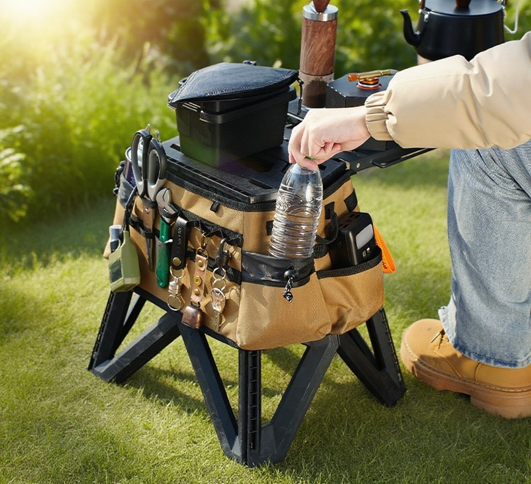 쉽게 접을 수 있는 의자의 구조