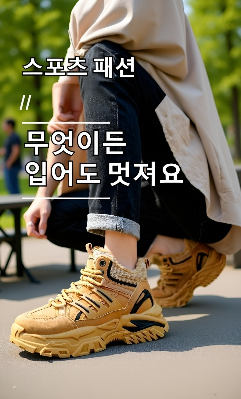 남성 겨울 방한 아웃도어 워커 전면 이미지