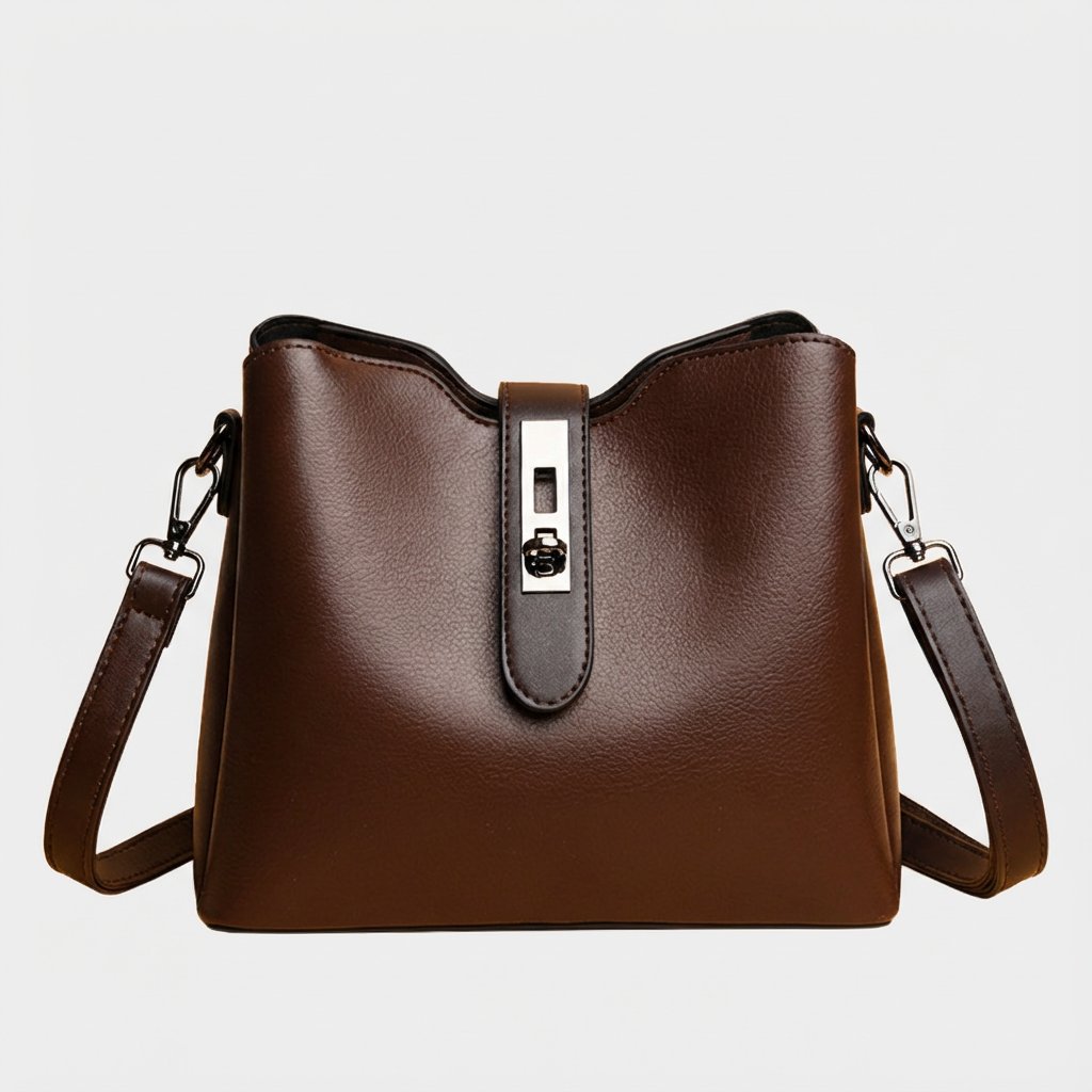 「栃木レザー」純手作りレトロ風バケツバッグ