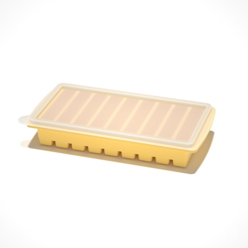 Household 4-Grid Ice Cube Tray with Lid
